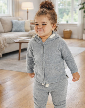 BZ32 - Babybugz - Sweat à capuche bébéBZ32 - Babybugz - Hoodie Zippé BébéBABYBUGZ